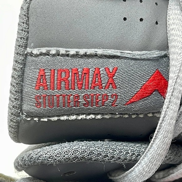 Nike Air Max Stutter Step 2 Mid Top Sneaker Mens 10 Gray Red 1374:S1368 - Picture 7 of 9